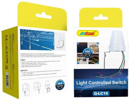 Adjustable Day / Night Photocell 5-300 Lux 16A