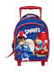 Gim Smurfs School Bag Trolley Kindergarten Smurfs 12Liters