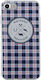 Bigben Connected Handyhülle iPhone SE 2020 8 7 Soft North West Checkered Muster Blau