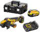 DEWALT DCG409P1 Τροχός 125mm Μπαταρίας 1x5Ah