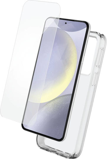 Bigben Connected Protective Pack for Samsung Galaxy S25 Plus 2 in 1 Soft Transparent Screen Protector