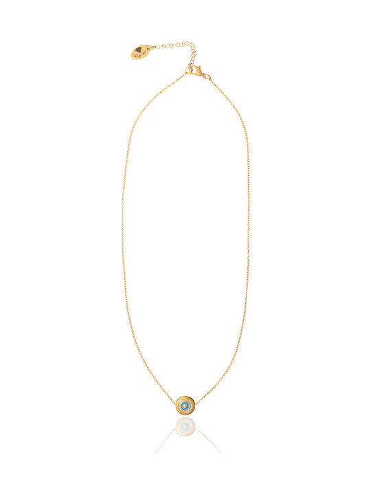The Gem Stories Necklace Made of Gold Plated Steel The Gem Stories Necklace Made of Gold Plated Steel