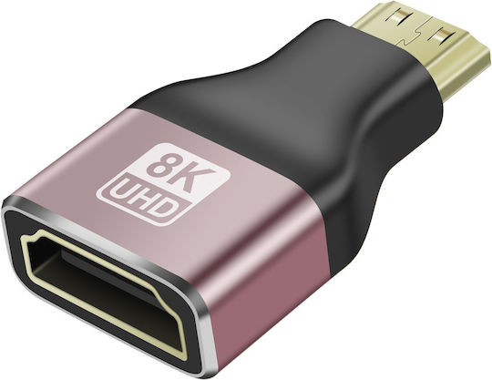 Linq 8K UHD HDMI Female to Mini HDMI Male Video Adapter Black