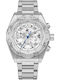 Beverly Hills Polo Club Men's Watch Battery with Silver Stainless Steel Bracelet