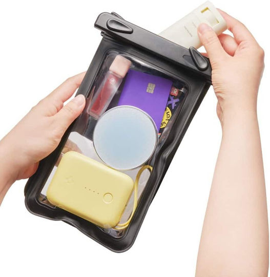Spigen A603 Aqua Shield Wasserdichtes Gehäuse bis 6.9" Schwarz ACS09745