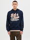 Sweatshirt mit Kapuze Marineblau