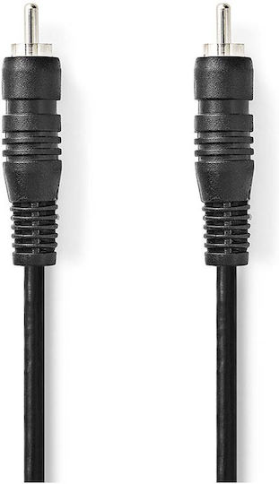 Nedis Cablu Audio Digital RCA De Sex Masculin La Masculin 2m Conexiune Stabilă Negru