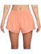One Women's Sporty Shorts Dri-Fit Orange
