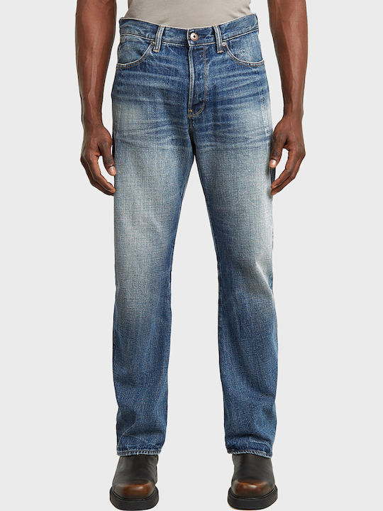 Contor 3d Ανδρικό Παντελόνι Τζιν με Regular Straight Εφαρμογή Dark Aged Denim