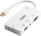 Unitek Mini Display Port To Hdmi Dvi Vga Audioconverter