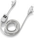 Xoopar 4 În 1 Cablu De Transfer Și Încărcare Usb A+C Usb C+ Lightning Gri Deschis