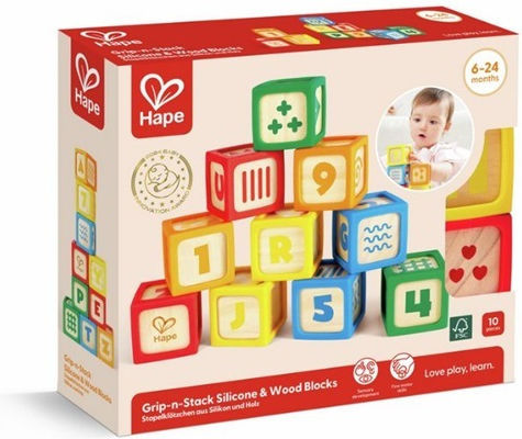 Hape Educational Blocks Early Explorer Smart Start Wooden 10pcs