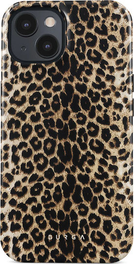 Husă Burga iPhone 15 Tough Shockproof Player Model Leopard