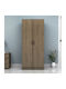 Double Door Wardrobe Vivian Walnut 80x51.8x181cm