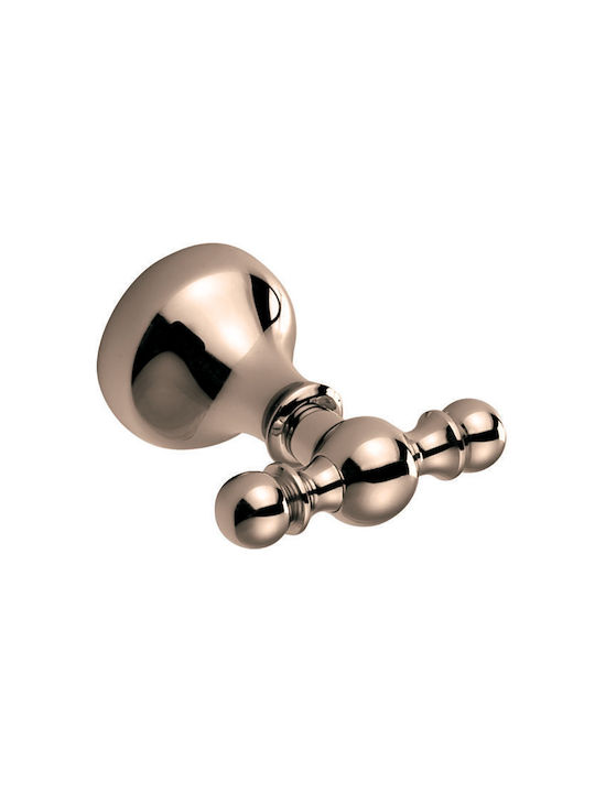 Interflex Haken Badezimmer Doppelt Schrauben Bronze