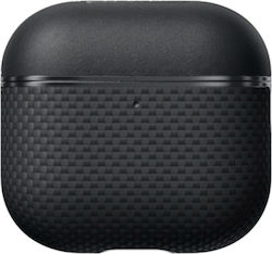 Pitaka Aramid Fiber Magnetic Case Compatible Apple Airpods 4 Black Gray