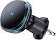 Wozinsky Car Mobile Mount with Adjustable Hooks and Wireless Charging Black