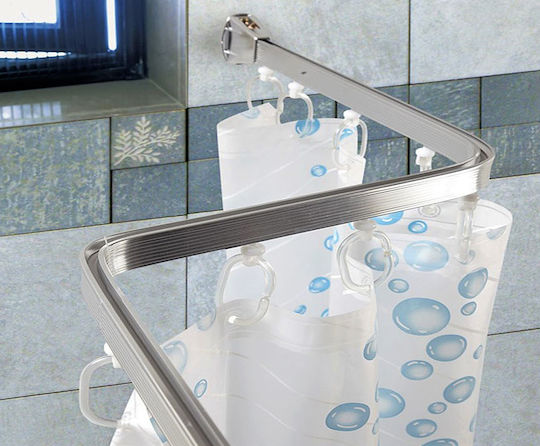Texi Bath 5050-101055 Εύκαμπτη Βέργα Κουρτίνας Μπάνιου Ίσια από Αλουμίνιο Ασημί 300cm Texi Bath 5050-101055 Εύκαμπτη Βέργα Κουρτίνας Μπάνιου Ίσια από Αλουμίνιο Ασημί 300cm