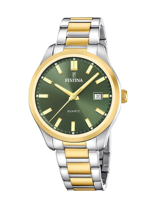 Festina Men's Watch 42mm Battery with Silver Metal Bracelet