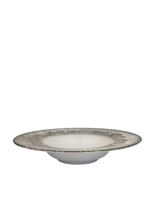 Kutahya Porselen Plate Pasta made of Porcelain with Diameter 27cm