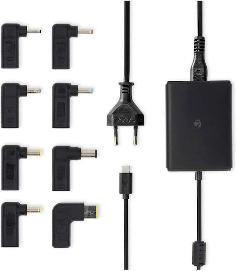 Nedis 100w Gan Usb-c Charger Notebook Tablet Smartphone Ultra Fast Black