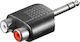 Μετατροπέας 6.3mm Male Rca 2x Female