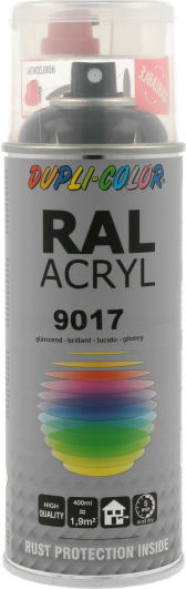 Dupli Color Spray Primer Acrylic High Temperature with Matt Effect Black 9017 400ml