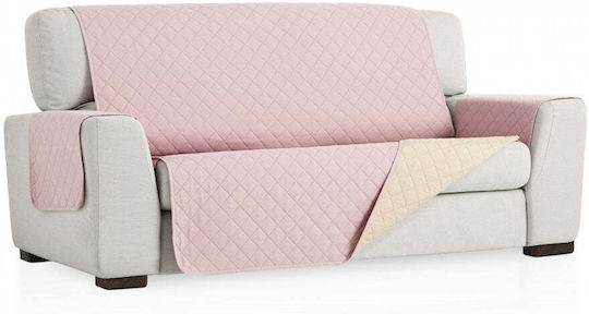 Sofazip Ελαστικό Κάλυμμα Πενταθέσιου Καναπέ Pink-beige 240εκ.