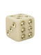 Polyresin Dekoratives Würfel Spielwürfel Gold 8×8×8cm