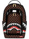 Sprayground Sharks in a Hole in Paris Αδιάβροχο Καφέ