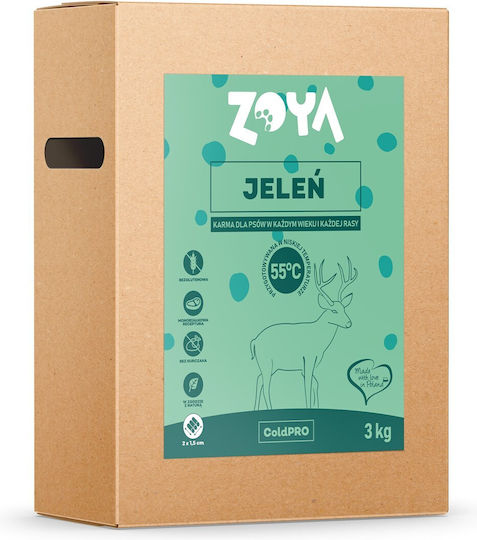 Zoya 3kg Trockenfutter für Hunde mit Hirsche