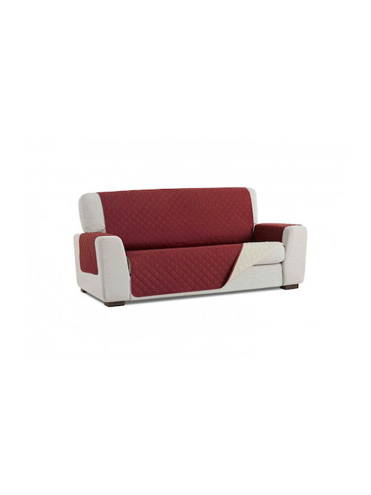 Sofazip Ελαστικό Κάλυμμα Τριθέσιου Καναπέ Red-beige 180εκ.