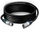 Tasker Lautsprecherkabel XLR-Stecker Male 3-polig zu XLR-Buchse 3-polig 3m Schwarz