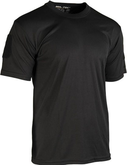 Mil-tec Tricou Operațional Quick Dry Negru Mărimea Large