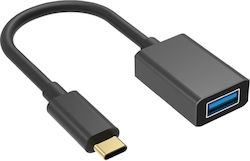 Bigben Connected USB-C 3.0 към USB А 3.0 Адаптер 15см Черен Bigben Connected USB-C 3.0 към USB А 3.0 Адаптер 15см Черен