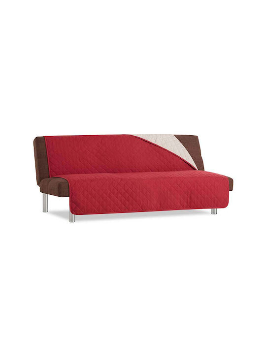 Sofazip Еластичен Калъф За 3-местен диван Red - Beige 180εκ. 1бр SZMATFBREDBEJ