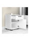 Κομοδίνο Veto Veto Ξύλινο Λευκό 40x39x57cm GP028-0118,3