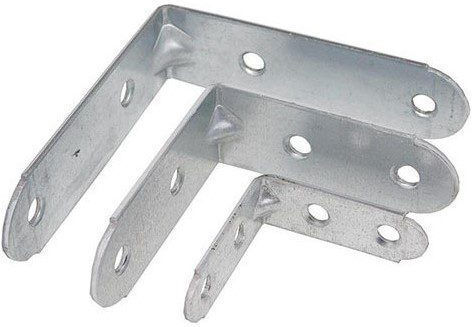 PG Eckregal Verzinkt in Silber Farbe 30x30mm 100Stück Γ-Γ251
