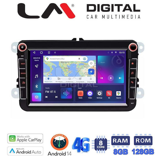 LM Digital Car Audio System for Seat Alhambra / Leon / Toledo Skoda Fabia / Roomster / Yeti Volkswagen Jetta / Caddy / Golf / Beetle / Passat / Polo / Scirocco / Tiguan / Touran / Transporter / Bora Audi A5 2010-2020 (Bluetooth/USB/WiFi/GPS)