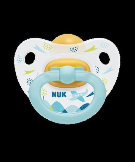 Nuk Happy Kids Pacifier Rubber Blue for 0-6 months