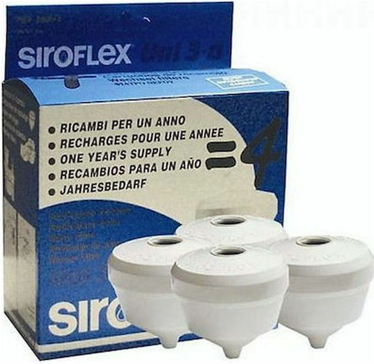 Siroflex Ανταλλακτικό Φίλτρο Νερού για Βρύση από Ενεργό Άνθρακα 4τμχ