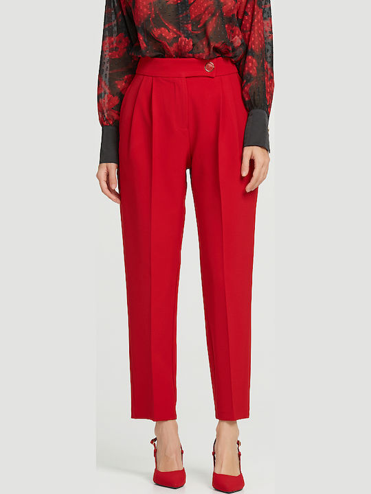 Women's Chino Trousers Regular Fit Red