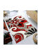 Rug Rectangular Silk Red-grey