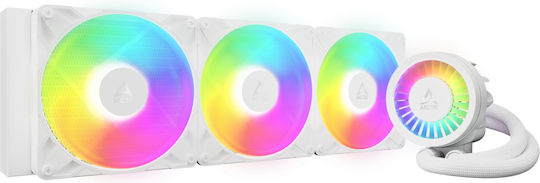 Arctic Liquid Freezer III Pro 420 Охлаждане AIO CPU с 3 Вентилатора 140mm и ARGB Осветление Бял