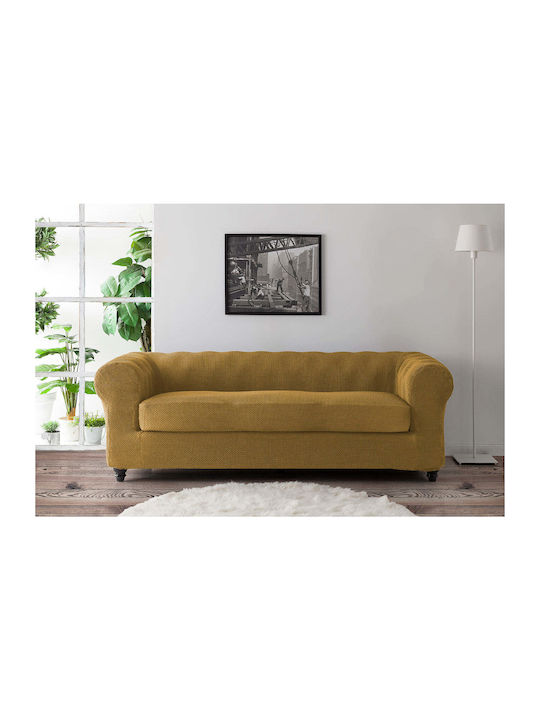 Sofazip Chesterfield Ελαστικό Κάλυμμα Πολυθρόνας Caramel