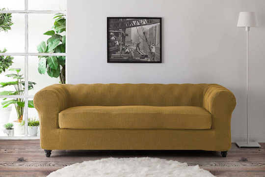 Sofazip Chesterfield Ελαστικό Κάλυμμα Πολυθρόνας Caramel