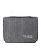 Foldable Toiletry Bag Organizer Cosmetic Cases 24x19x5 Cm Gray Aria Trade