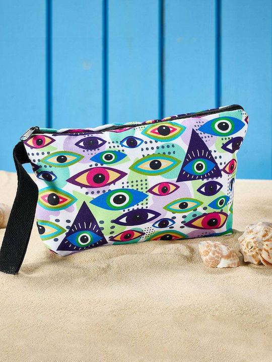 Toiletry Bag Beach Z-301 White Egg M21xH12xW5 1pc