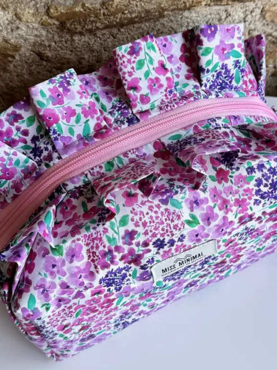 Miss Minimal Mini Zipper Box Νεσεσέρ Olia Romantic 22 X 10 X 12 Cm