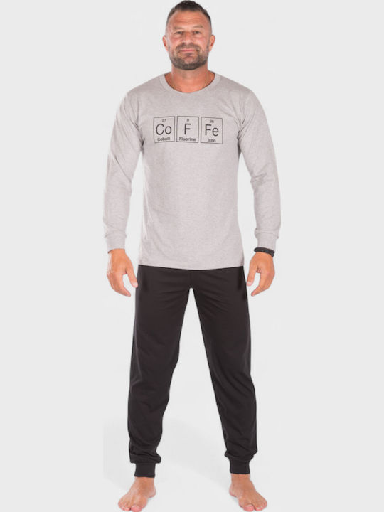 Men's Cotton Pyjama Nina Club Co F Fe Grey Nc26595-2-Grey